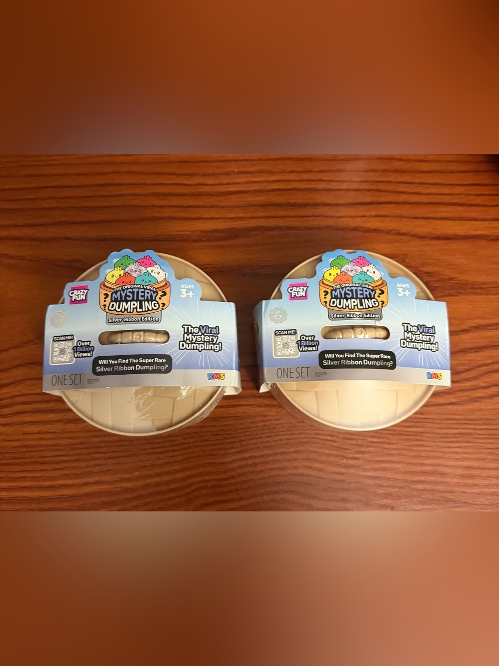 RMS Crazy Fun Mystery Dumpling Silver Ribbon Edition Blind Pack Lot Of 2 NEW